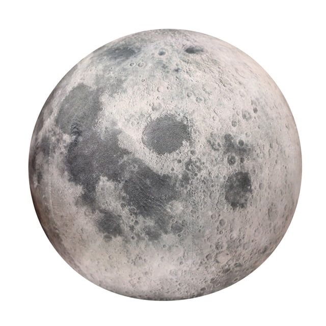 3D Round Pillow Decorative Throw Pillow Moon Sun Design Unique Home ...