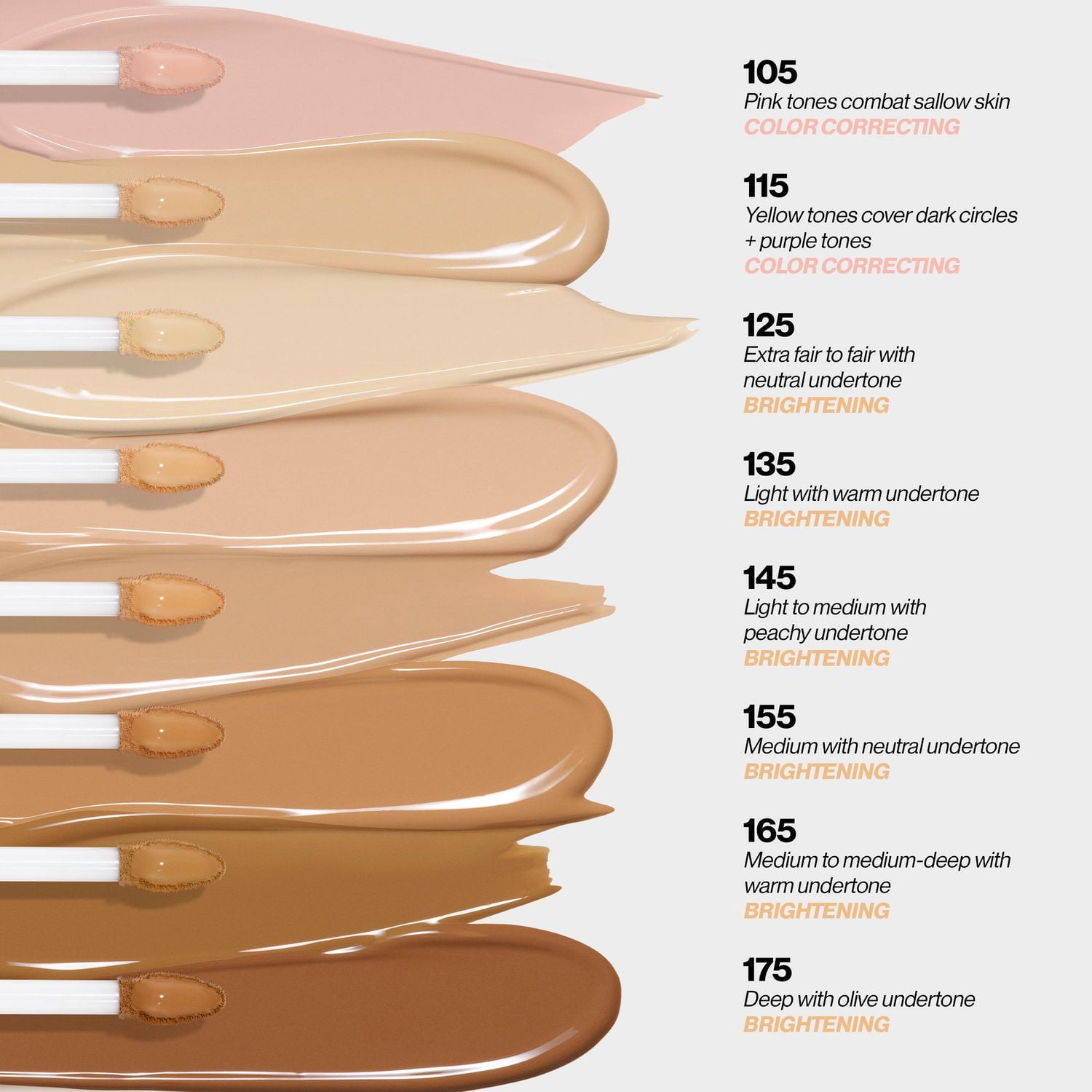 Correcteur éclaircissant Glimmer Concealer™, couvrance modulable