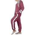 thumbnail image 3 of Innerwin Jogger Set Long Sleeve Ladies Sweatsuits Jogging Pullover Loungewear Two Piece Outfit Pink XXL, 3 of 7