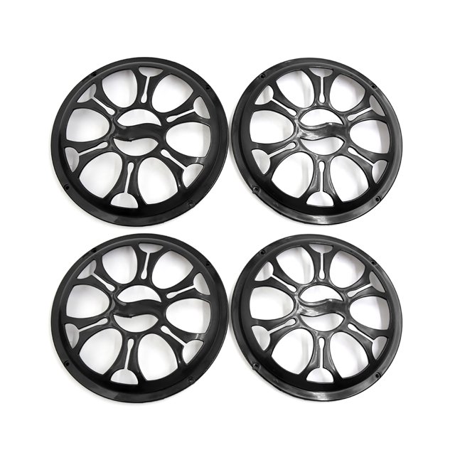 Unique Bargains 4pcs 8' Black Plastic Car Audio Woofer Subwoofer Mesh Cover Protective Grill