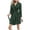 Green, variant on HongQid Womens Robe Lightweight Short Polyester Cotton Bathrobe Soft Ladies Sleepwear with Pockets and Belt