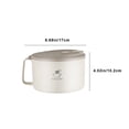 thumbnail image 3 of Aursykel Stainless Steel Instant Bowl Large Capacity with Lid for Dormitory Use Multipurpose Rice Bowl and Portable Lunch Box with Drainage Feature Suit for Students, 3 of 6