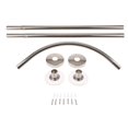 thumbnail image 2 of GROWTH TANK Tringle de Rideau de Douche Extensible Poteau 17-24 Pouces Rail Tringle Barre Combinaison Simple L, 2 of 9