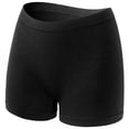 thumbnail image 1 of Hontri Full Coverage Boyshorts Underwear - Women's Soft Stretch Shorts (Everyday Comfort, No-Ride Design) Black L, 1 of 6