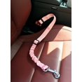 thumbnail image 1 of 1pc Dog Car Safety Belt Leash Adjustable Elastic Buffer Retractable Pet Vehicle Seatbelt, 1 of 4