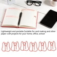 thumbnail image 3 of 100PCS Paper Clips Memo Paperclip Cute Paperclip Metalware Steel Metallic Clamps, 3 of 8