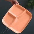 thumbnail image 4 of Fridja Liquidation à Moins de 5 $ Assiettes Compartimentées de 10 Pouces pour Manger Paille Souper pour Enfants Adultes Pique-Nique Assiettes Réutilisables, 4 of 5