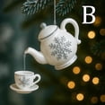 thumbnail image 1 of QIPOPIQ Vintage Christmas Teacup And Teapot Festive Decoration, 1 of 3