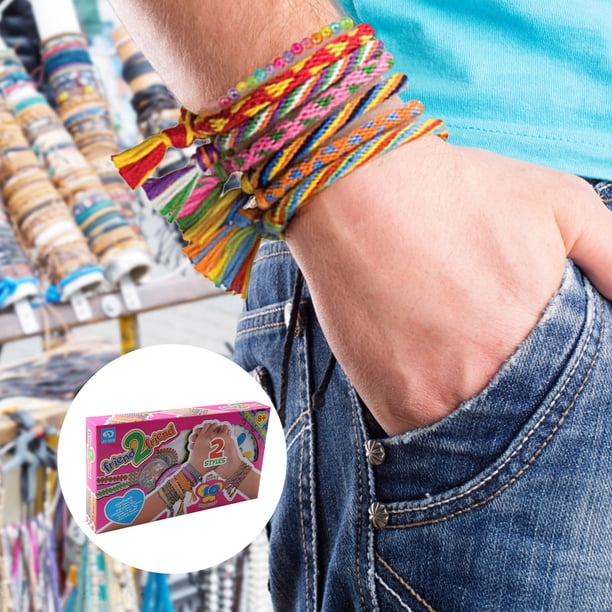 Cadeau Créatif Fille Kit Fabrication De Bracelets D'amitié – Pour Enfants 6-12 Ans – Tressage, Perles, élastiques – Activité Manuelle