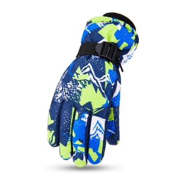 Gants de Ski pour Hommes, Gants de Ski d'Hiver Chauds, Gants Thermiques à Écran Tactile Anti-Froid, Gants de Ski Imperméables et Coupe-Vent, Gants d'Hiver pour Hommes pour le Ski, la Course, le Cyclisme, la Randonnée, la Pêche sur Glace