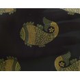 thumbnail image 4 of oneOone Georgette Viscose Fabric Fish Block Print Fabric By The Yard 42 Inch Wide, 4 of 4