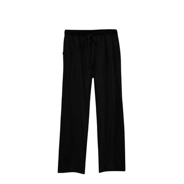 AherBiu Womens Capris Summer Drawstring Mid Waisted Lightweight Casual Pants with Side Pockets
