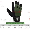 thumbnail image 4 of RDX Weight Lifting Gloves Gym Workout, Full Finger Touch Screen, Breathable Anti Slip Padded Palm Protection, Fitness Strength Training Powerlifting HIIT WOD Exercise, Men Women Home Gym Cycling, 4 of 7