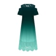 thumbnail image 4 of Plus Size Dresses, Off Shoulder Sleeveless Lace Dress for Women, Flowy A-Line Maxi with Ruffle Trim, Casual Elegant Design, 4 of 5