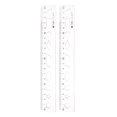 thumbnail image 1 of Unique Bargains 2pcs Unbreakable Flexible Rulers 20cm PVC Shatterproof Folding Plastic Ruler with Wavy Lines, Transparent, 1 of 6