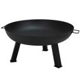 thumbnail image 1 of Sunnydaze Outdoor Camping or Backyard Large Round Cast Iron Rustic Fire Pit Bowl - 30" - Black Finish, 1 of 10