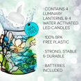 thumbnail image 3 of MODGY Luminary Lanterns 4-Pack - Floating LED Candles with Batteries Included - Luminaries are Great for Weddings, Parties, Patios & Celebrations of All Kinds (Magnolia), 3 of 10