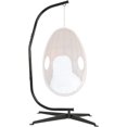thumbnail image 1 of Support de Chaise Hamac en Acier Robuste C Support de Chaise pour Extérieur Intérieur Balançoire de Porche Chaise Suspendue Rotation à 360 Degrés Capacité de 330 Lb Noir (Support Seulement), 1 of 9