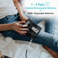 thumbnail image 4 of Rechargeable 9V Smart Batteries with USB Charger by Pale Blue, Lithium Ion 9 Volt 500mAh, Fast Charging in 60 Minutes, Featuring an LED Charge Indicator - 6 Pack, 4 of 7