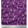 thumbnail image 1 of Soimoi Poly Georgette Fabric Dot & Paisley Decor Fabric Printed Yard 42 Inch Wide, 1 of 1
