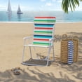 thumbnail image 1 of Chaise de plage pliante en acier Mainstays, rayures multicolores, 1 of 8