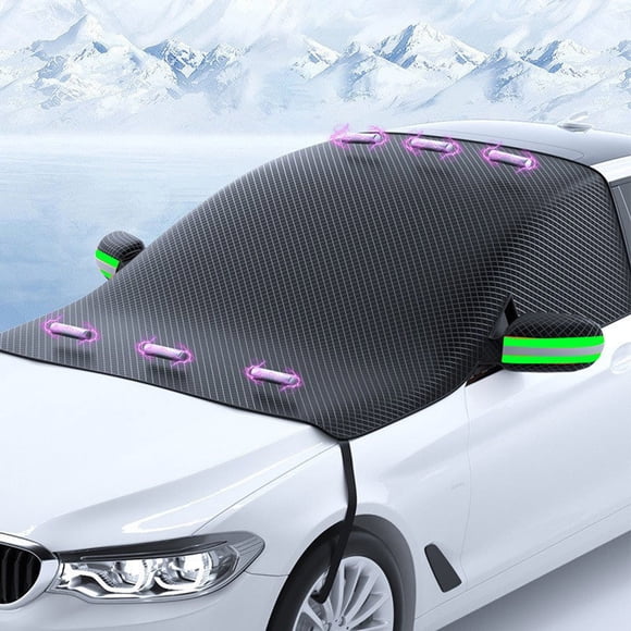 Riforla Car Windshield Snow Cover for | Plus/Titanium/ST Line/Active/ST Snow Cover Winter Frost Shield with Side Covers Front Windshield Cover Protective Cover B