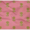 thumbnail image 4 of oneOone Organic Cotton Poplin Twill Fabric Floral Block Print Sewing Fabric BTY 42 Inch Wide, 4 of 4