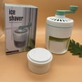 thumbnail image 2 of pitrice Portable Snow Cone Machine | Hand-cranked Ice Shaver Crusher Outdoors Hand-cranked Snow Cone Machine A, 2 of 6