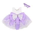 thumbnail image 2 of Princesse Fleur Fille Robe d'Été Tutu Robes de Fête d'Anniversaire Baptême Dentelle Mariage Enfants Robe Formelle Robe 18-24 Mois, 2 of 5