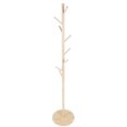 thumbnail image 1 of Arbre à Cintres, Porte-Manteau en Bois Assemblé, Support à Vêtements en Bois, Porte-Vêtements Design de Pointe, 1 of 12