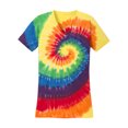 thumbnail image 1 of Gravity Threads Womens Tie-Dye V-Neck Shirt - Rainbow - 3X-Large, 1 of 1