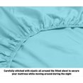 thumbnail image 3 of Martha Collection 1800 Series Embossed Deep Pocket Sheet Set - Super Soft & Wrinkle Free - Luxurious Bed Sheets Set (Full, Aqua), 3 of 4