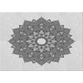thumbnail image 1 of Ahgly Tapis Rectangulaire Lavable en Machine Intérieur Transitionnel Gris Platine, 2 Pieds x 5 Pieds, 1 of 7