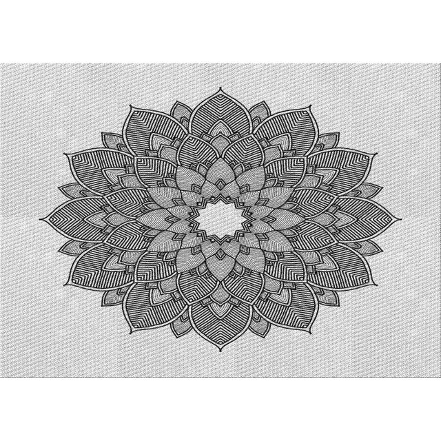 Ahgly Tapis Rectangulaire Lavable en Machine Intérieur Transitionnel Gris Platine, 2 Pieds x 5 Pieds