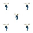 thumbnail image 1 of Wweixi Coat Hooks Easy To Install And Wide Application For Added In Daily Life Retro blue (deer) 5Set, 1 of 6