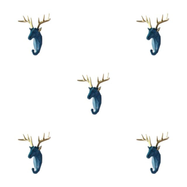 Wweixi Coat Hooks Easy To Install And Wide Application For Added In Daily Life Retro blue (deer) 5Set