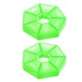 thumbnail image 1 of Pack of 2 Pill Case Tablets Organizing Container 7 Grids Storage Daily Pills Tablet Candy Dispenser Portable Household Travel Camp Organizer Box Green, 1 of 8