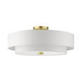 thumbnail image 2 of Livex Meridian 5-Light Semi Flush Mount Ceiling Light, Satin Brass, 22", 2 of 4