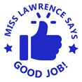 thumbnail image 1 of Printtoo Personalized Teachers&nbsp;Stamp Good Job! Teachers Name Self-Inking Rubber Stamp Appreciation Message For School Classroom & Homework Supplies,Blue - 30 x 30 mm, 1 of 6