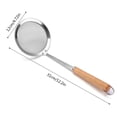 thumbnail image 2 of Oleegame 1PC Kitchen Utensils Set Stainless Steel Powder Hedge With Wooden Handle Colander Powder From Cooking Hedge Malatang Net Leaky Rice Line Fishing Oil Separation Kitchen Tools, 2 of 3