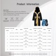 thumbnail image 5 of RUNQHUI Kids Boys Boxing Outfits Metallic Satin Hooded Robe Cloak and Shorts Set Boxer Party Fancy Dress B4 6, 5 of 5