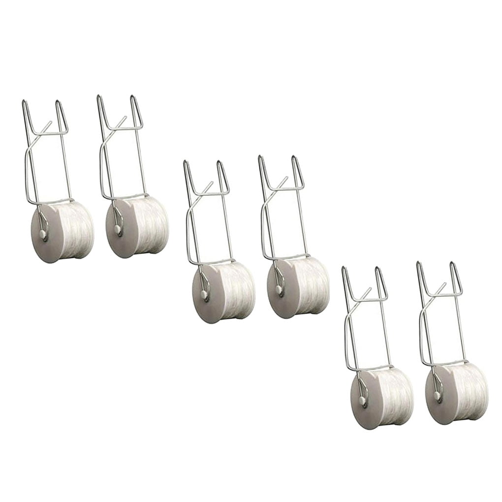 Yingyy Crochets Roulants à Treillis Kit de Serre Résistant aux Intempéries Support de Culture Cintre de Culture Accessoires d'Extérieur pour Plantes Jardin 6 Pcs