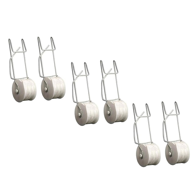 Yingyy Crochets Roulants à Treillis Kit de Serre Résistant aux Intempéries Support de Culture Cintre de Culture Accessoires d'Extérieur pour Plantes Jardin 6 Pcs