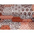 thumbnail image 5 of oneOone Velvet Orange Fabric Geometric Craft Projects Decor Fabric Printed By The Yard 58 Inch Wide, 5 of 5