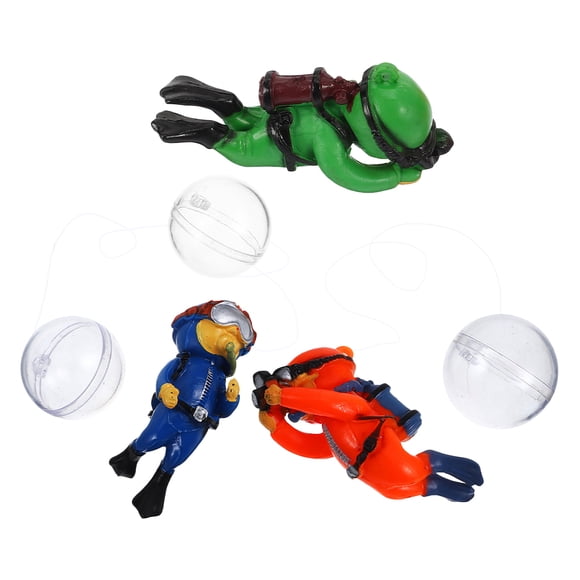 Miangastore 3pcs Floating Diver Figurines Floating Fish Tank Decorations Aquarium Accessories Decorations Fish Tank Ornaments Mini Scuba Diver Toy