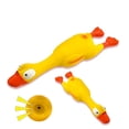 thumbnail image 3 of Transemion Squeaky Dog Toy Joy And Entertainment To Furry Friend Yellow And High Elastic Red bill duck 1Set, 3 of 6