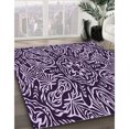 thumbnail image 3 of Ahgly Company Tapis d'Intérieur Lavable en Machine Carré Transitionnel Lilas Violet Vif, 7 Pieds Carré, 3 of 7