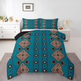 thumbnail image 2 of Erosebridal Tribal Aztec Bedding Twin Comforter Set, Triangle Geometry Down Comforter, Boho Theme Decor, Reversible 2pcs, 2 of 7