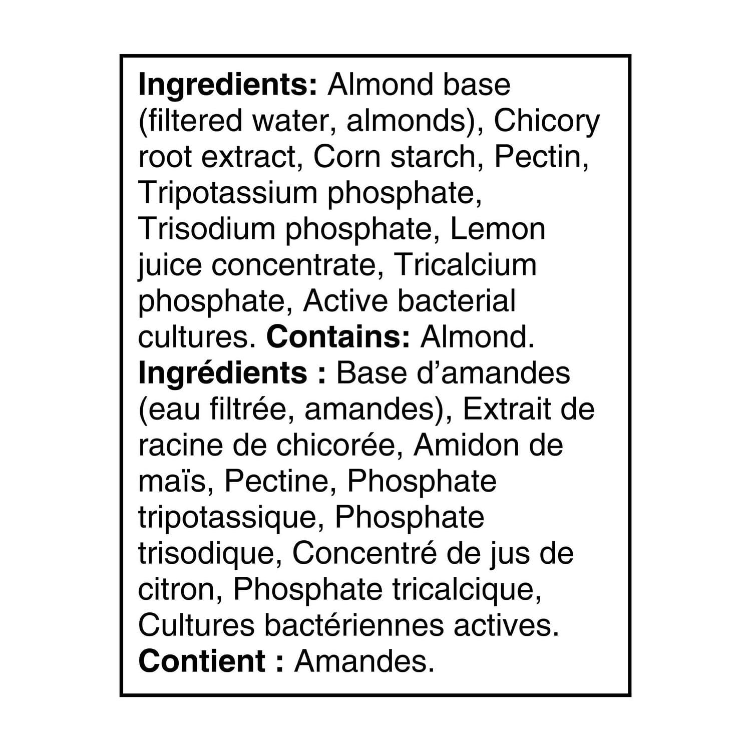Silk Substitut de yogourt aux amandes, Nature non sucré, Sans Lactose