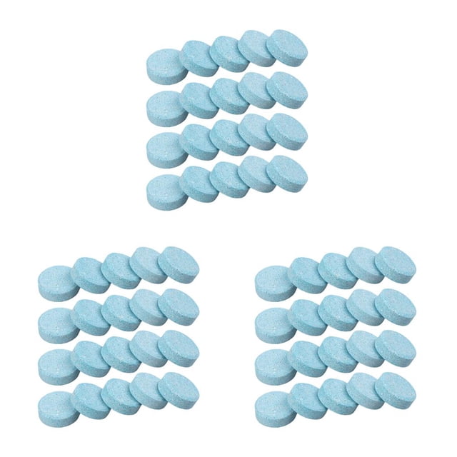 Decodeary 20pcs Solid Washer Effervescent Glass Washing Tools Durable Kitchen Tablets Cleaners Long-lasting Accessory Supplies 3Set